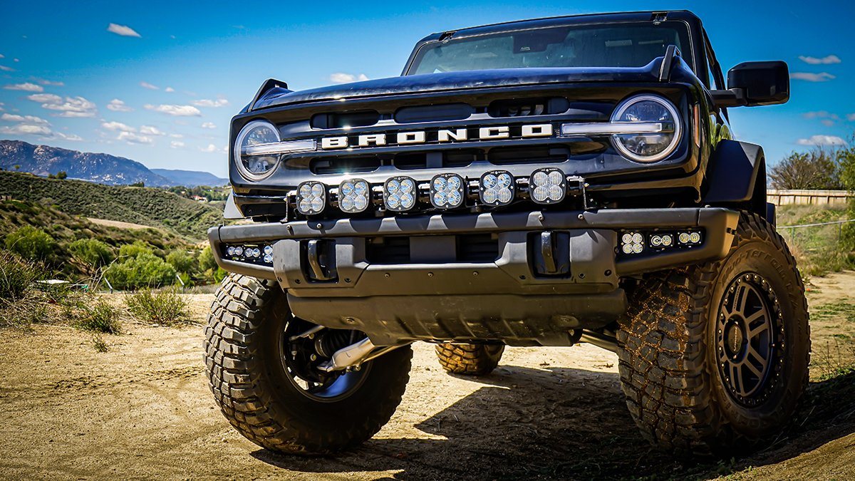 Ford Squadron SAE/Dual S2 Sport Steel Bumper Fog Pocket Light Kit - Ford 2021-2026 Bronco; 2022-2026 Bronco Raptor; NOTE: w/ OE Steel Bumper