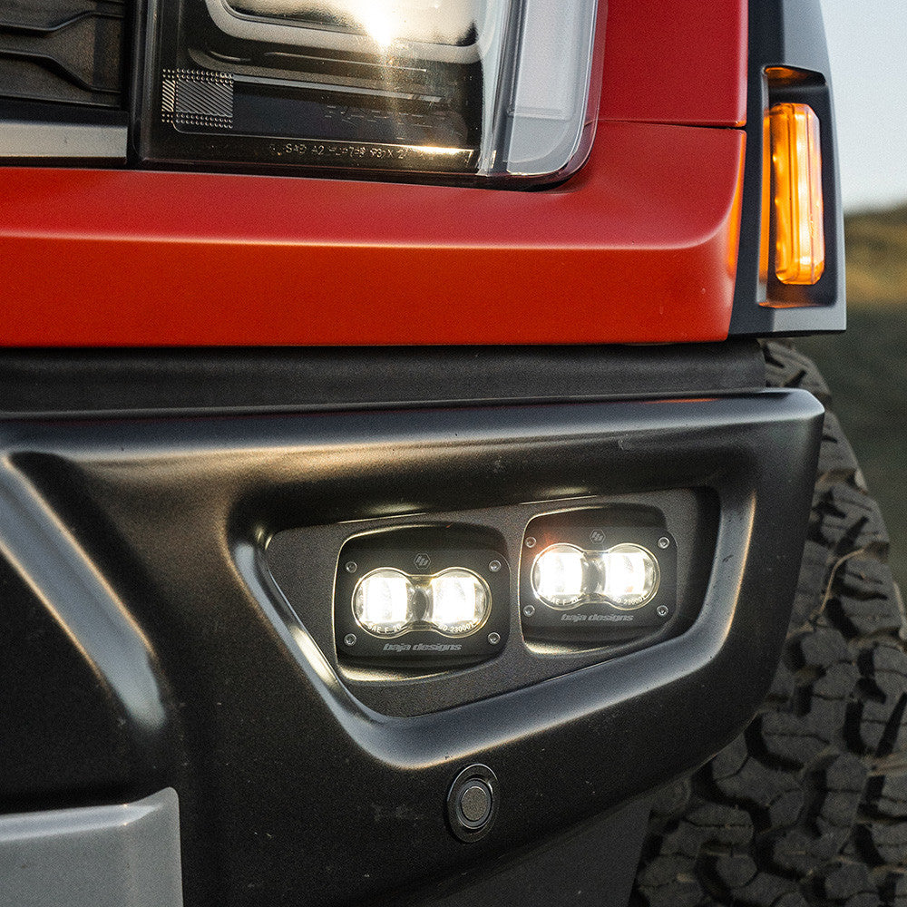 2021-2026 Ford Raptor S2 SAE Dual Fog Pocket Kit - Clear