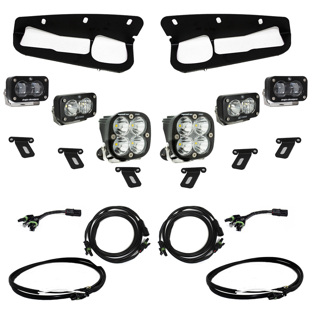 2021-2026 Ford Bronco S2 SAE “Pro” Fog Pocket Light Kit - Clear - Upfitter Wiring