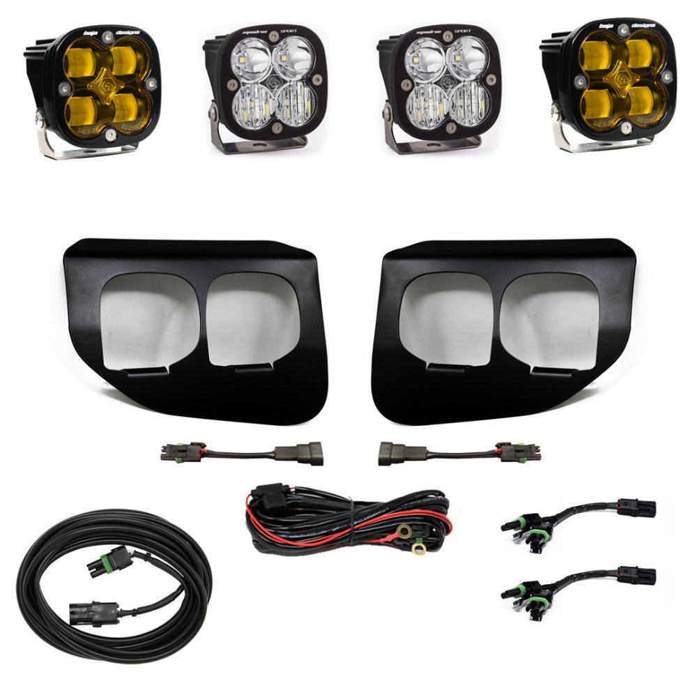 '20-22 Ford F250/350 Baja Designs Squadron Sport/SAE Dual Fog Light Kit