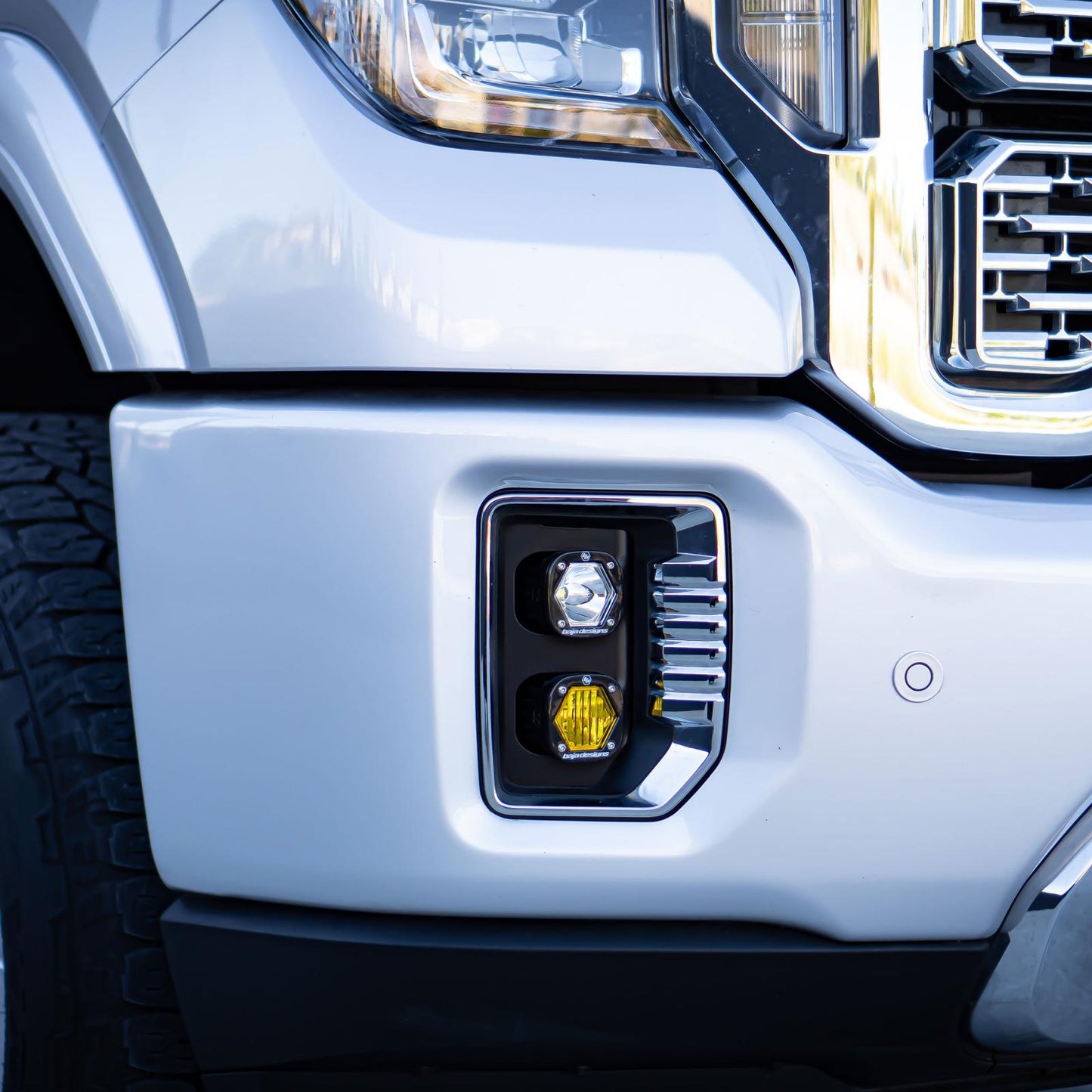 '20-22 GMC 2500/3500 Baja Designs Dual S1 Fog Light Pocket Kit