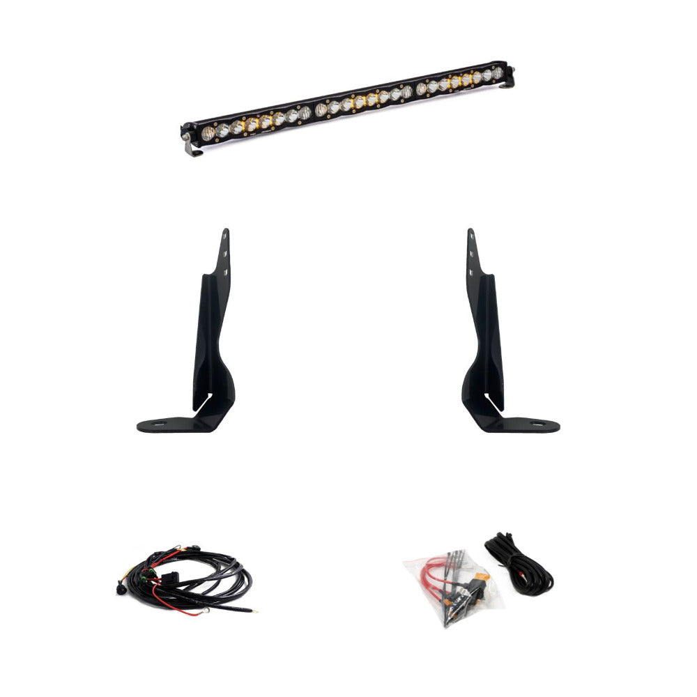 '20-22 GMC 2500/3500 Baja Designs 30" S8 Behind the Grille LED Light Bar Kit