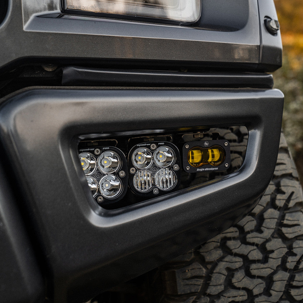 17-20 Ford Raptor Squadron/S2 SAE “Pro” Fog Pocket Light Kit - Amber