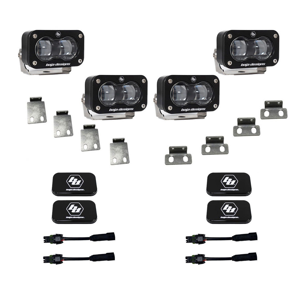 2021-2026 Ford Raptor S2 SAE Dual Fog Pocket Kit - Clear