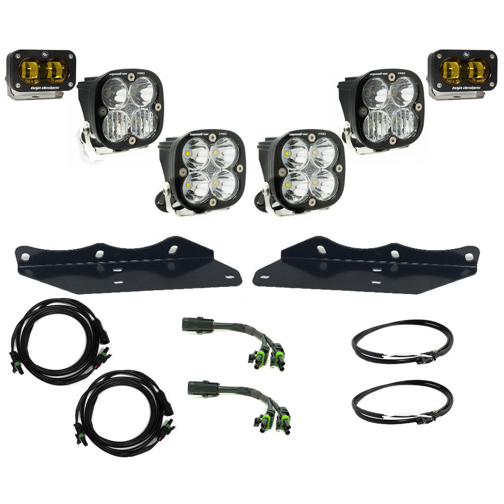 17-20 Ford Raptor Squadron/S2 SAE “Pro” Fog Pocket Light Kit - Amber