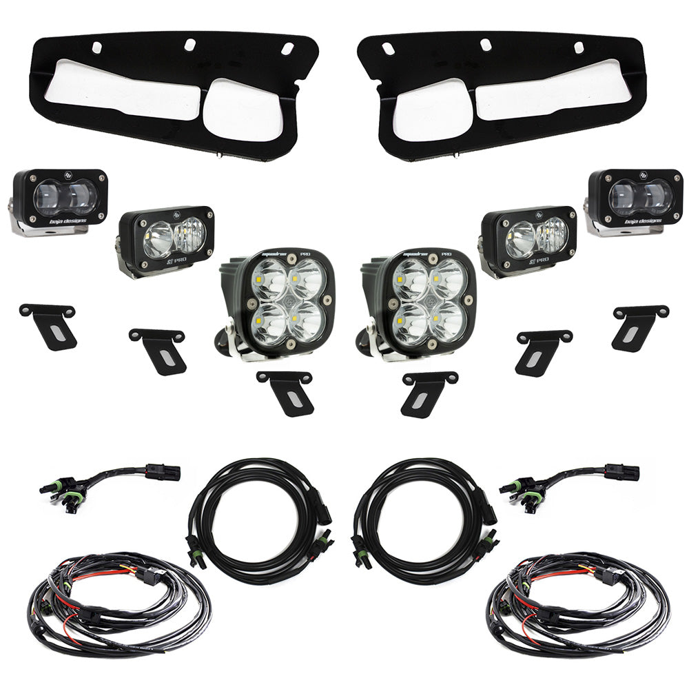 2021-2026 Ford Bronco S2 SAE “Pro” Fog Pocket Light Kit - Clear - Toggle Switch
