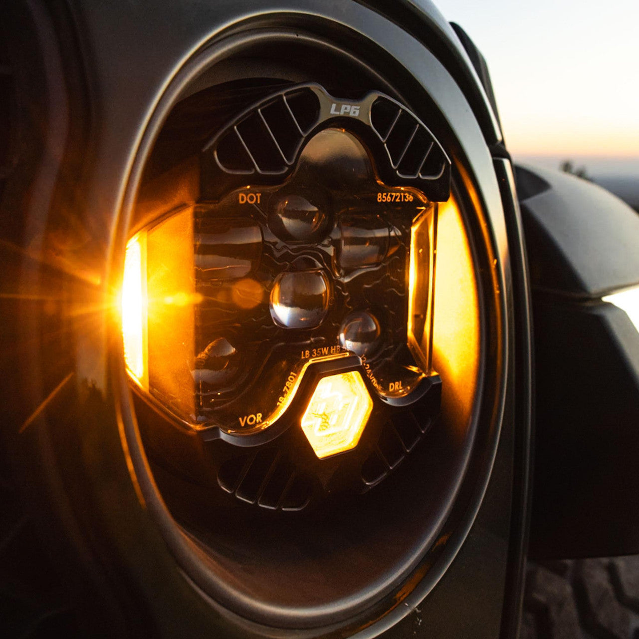 DOT LP6 LED Headlight Replacement - Universal