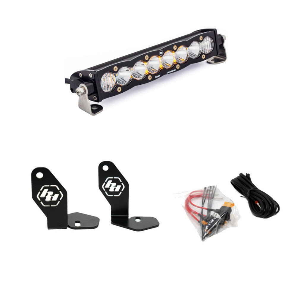 Baja Designs 2022-2024 Polaris RZR Pro R Hood Mounted S8 10" Light Bar Kit