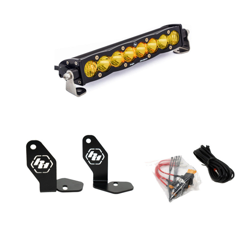 Baja Designs 2022-2024 Polaris RZR Pro R Hood Mounted S8 10" Light Bar Kit
