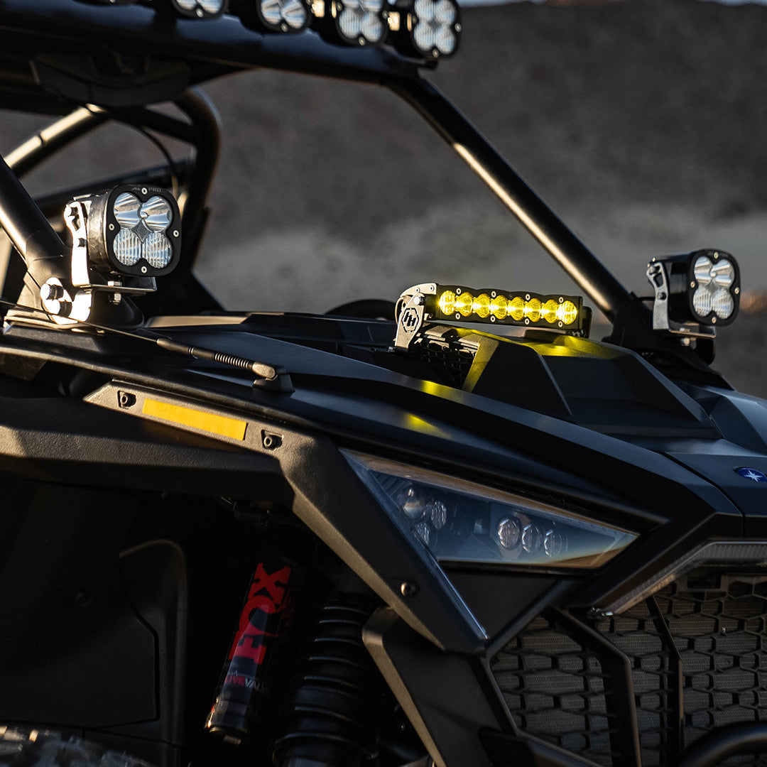 Baja Designs 2022-2024 Polaris RZR Pro R Hood Mounted S8 10" Light Bar Kit