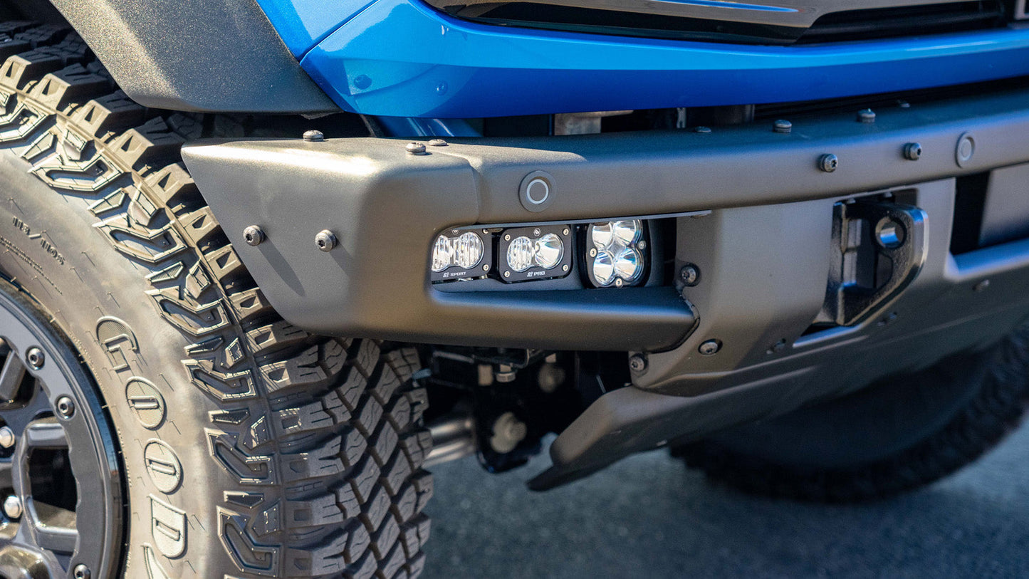 Ford Squadron SAE/Dual S2 Sport Steel Bumper Fog Pocket Light Kit - Ford 2021-2026 Bronco; 2022-2026 Bronco Raptor; NOTE: w/ OE Steel Bumper