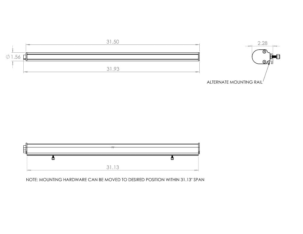 RTL-B, 30" Light Bar