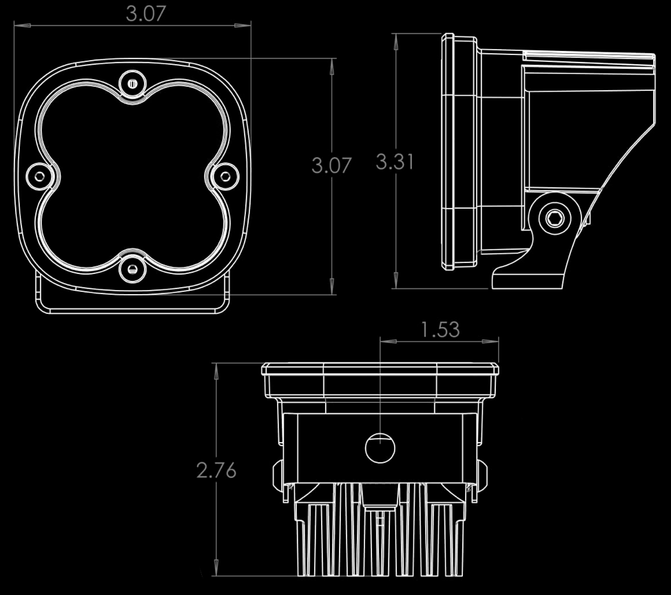 Baja Designs Squadron Series SAE LED Light-Pair